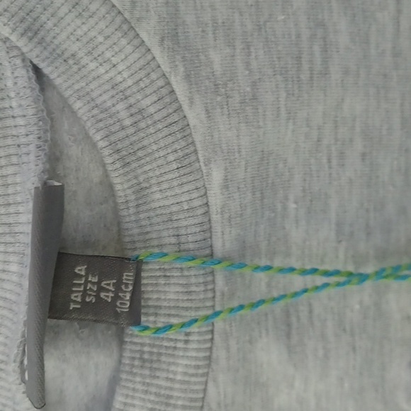 NWT TucTuc Int. Sweat Shirt in Pink/Grey, Size 4 - Picture 5 of 10